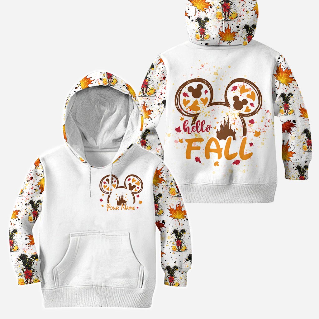 Personalized Fall Mouse Hoodie and Leggings Set for Women Hoodie & Leggings GradoCreations