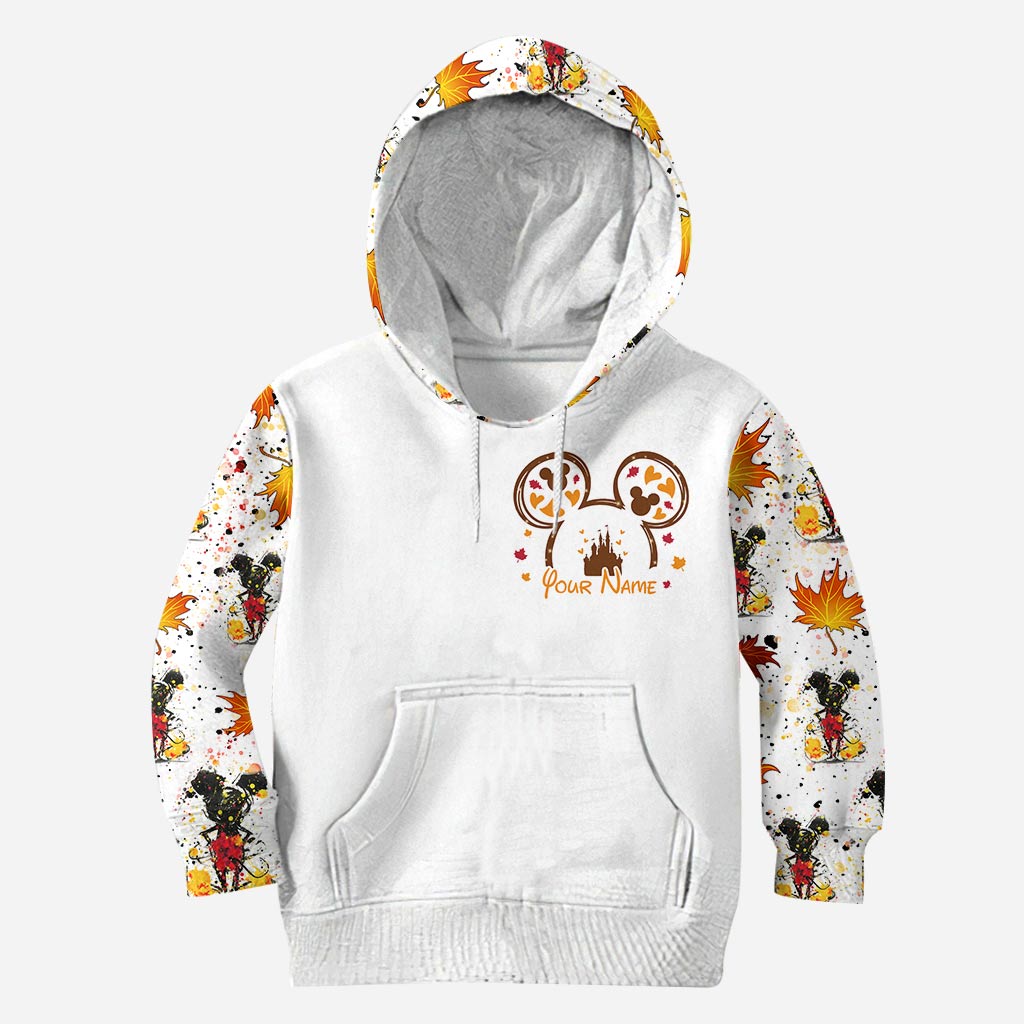 Personalized Fall Mouse Hoodie and Leggings Set for Women Hoodie & Leggings GradoCreations