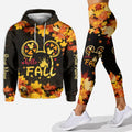 Personalized Fall Hoodie and Leggings Set Custom Name Gift Hoodie & Leggings GradoCreations