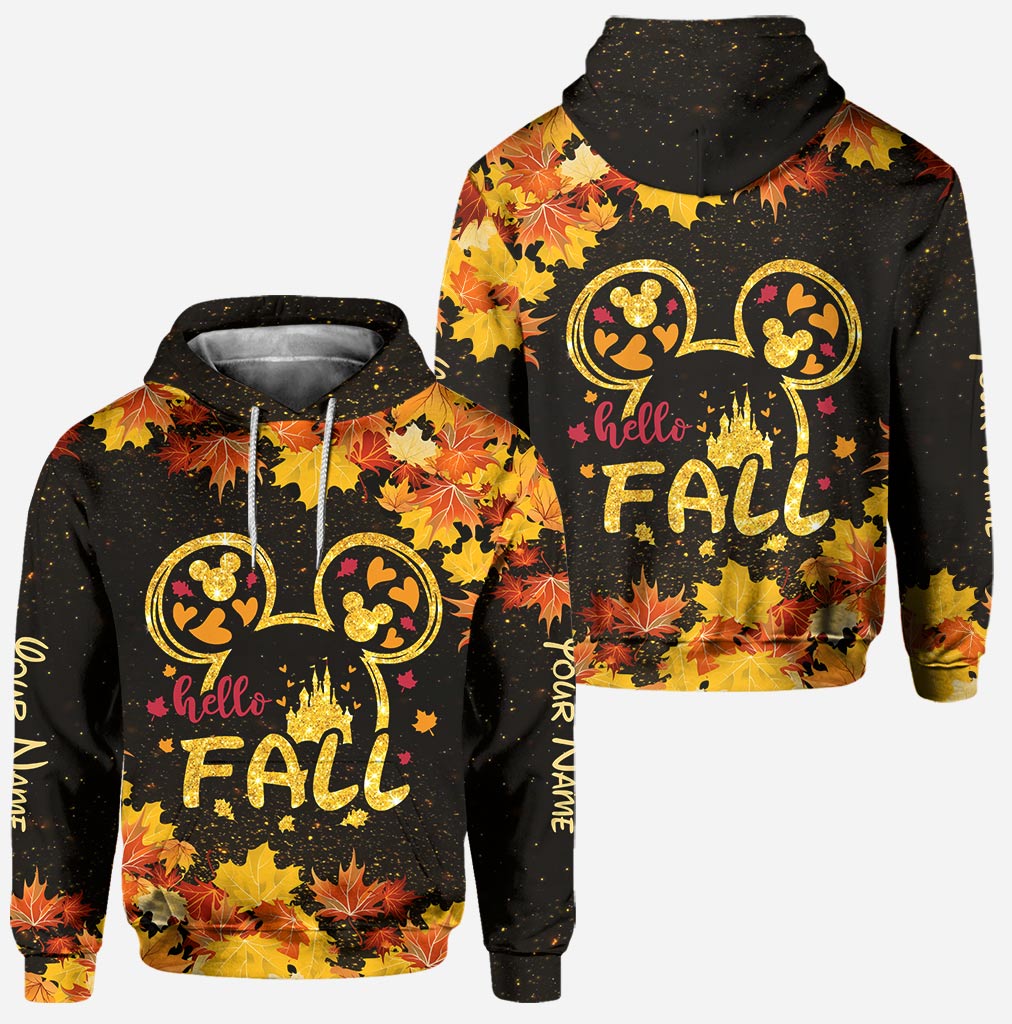Personalized Fall Hoodie and Leggings Set Custom Name Gift Hoodie & Leggings GradoCreations
