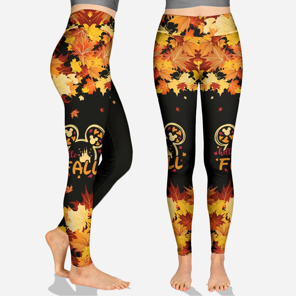 Personalized Fall Hoodie and Leggings Set Custom Name Gift Hoodie & Leggings GradoCreations