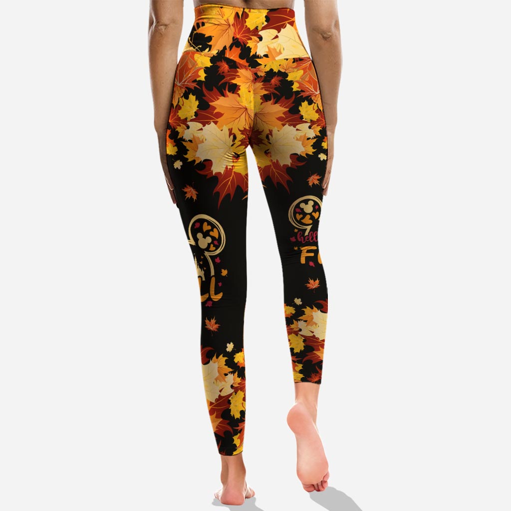 Personalized Fall Hoodie and Leggings Set Custom Name Gift Hoodie & Leggings GradoCreations
