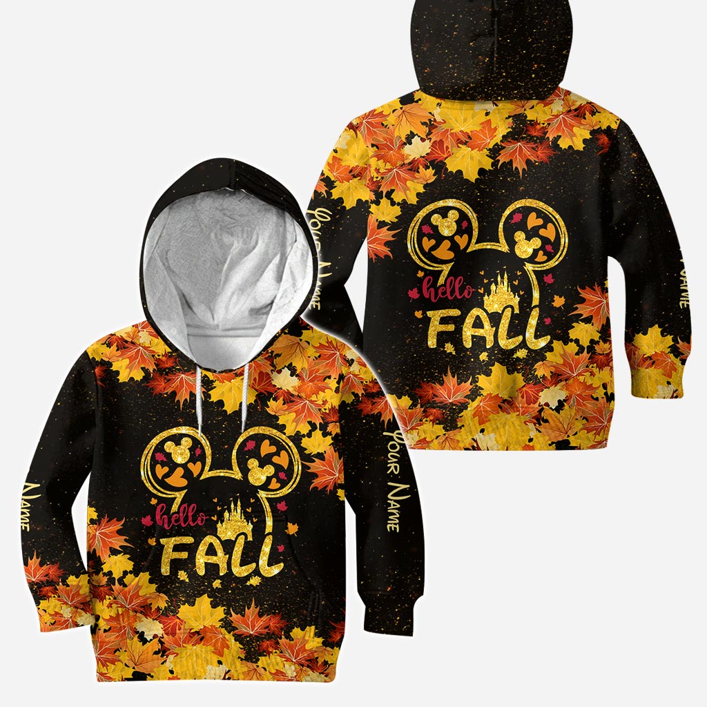 Personalized Fall Hoodie and Leggings Set Custom Name Gift Hoodie & Leggings GradoCreations