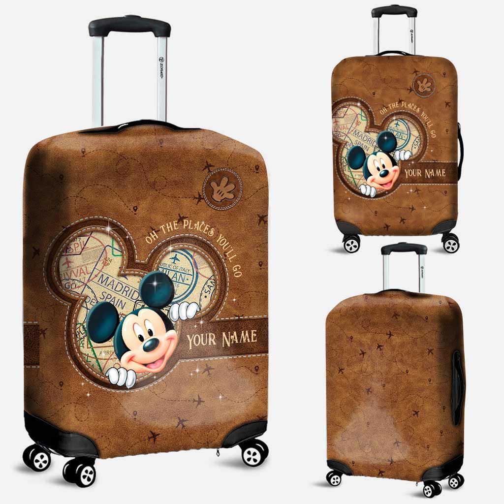 Personalized Travel Luggage Cover Custom Name Gift for Kids Luggage Cover GradoCreations
