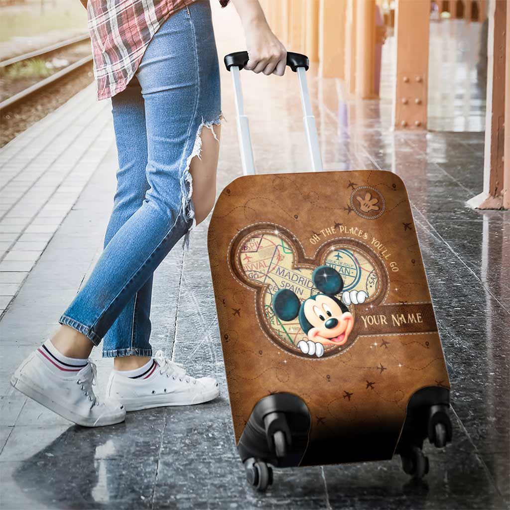 Personalized Travel Luggage Cover Custom Name Gift for Kids Luggage Cover GradoCreations