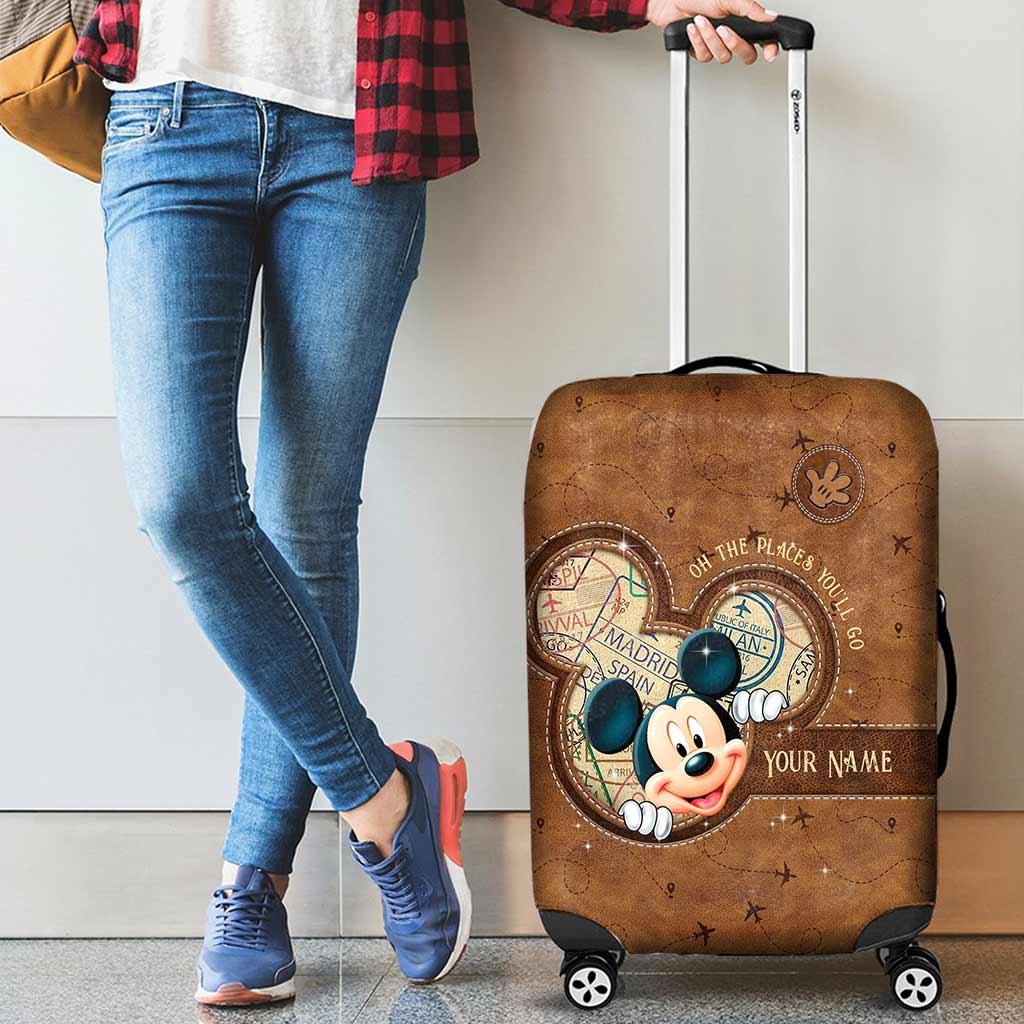 Personalized Travel Luggage Cover Custom Name Gift for Kids Luggage Cover GradoCreations