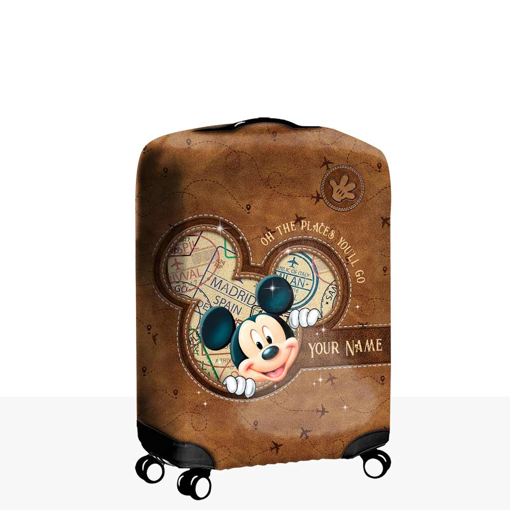 Personalized Travel Luggage Cover Custom Name Gift for Kids Luggage Cover GradoCreations