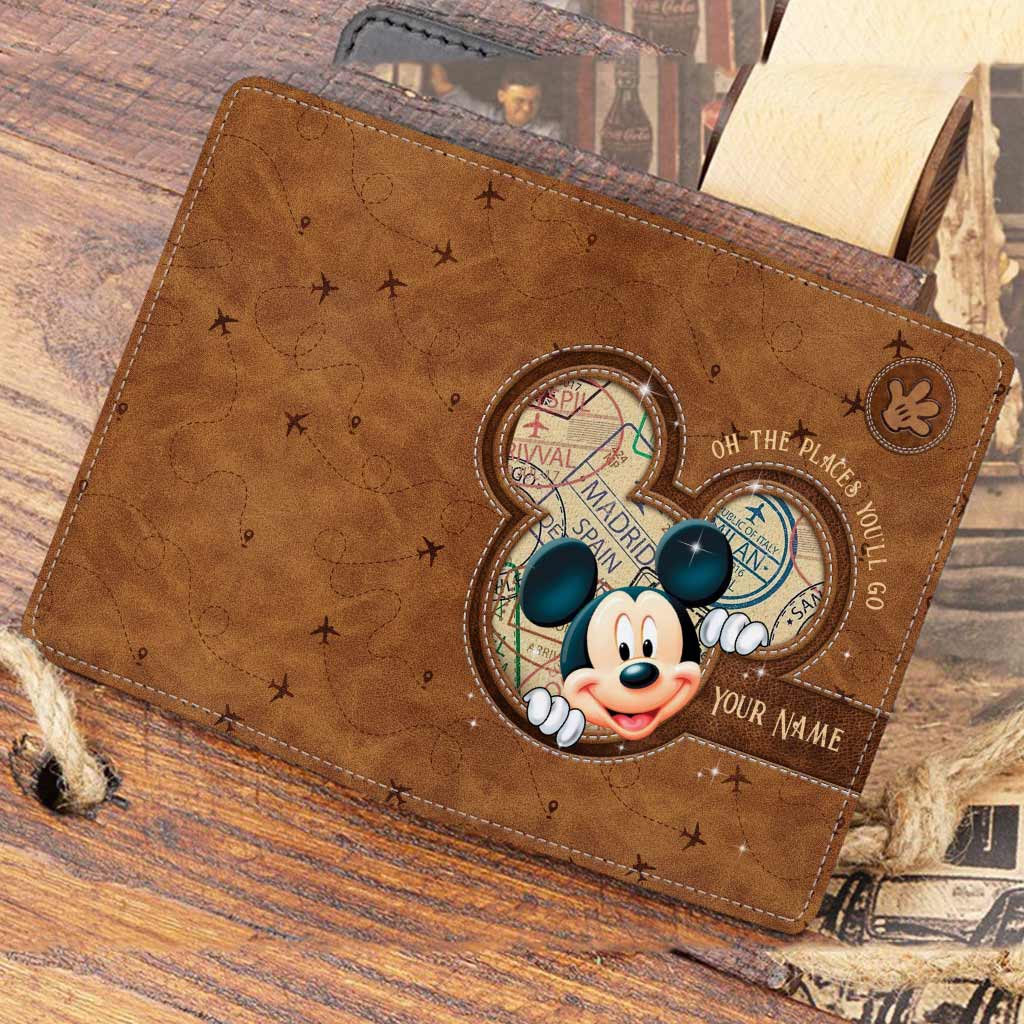 Personalized Travel Passport Holder Cute Design Custom Name Gift Passport Holder GradoCreations