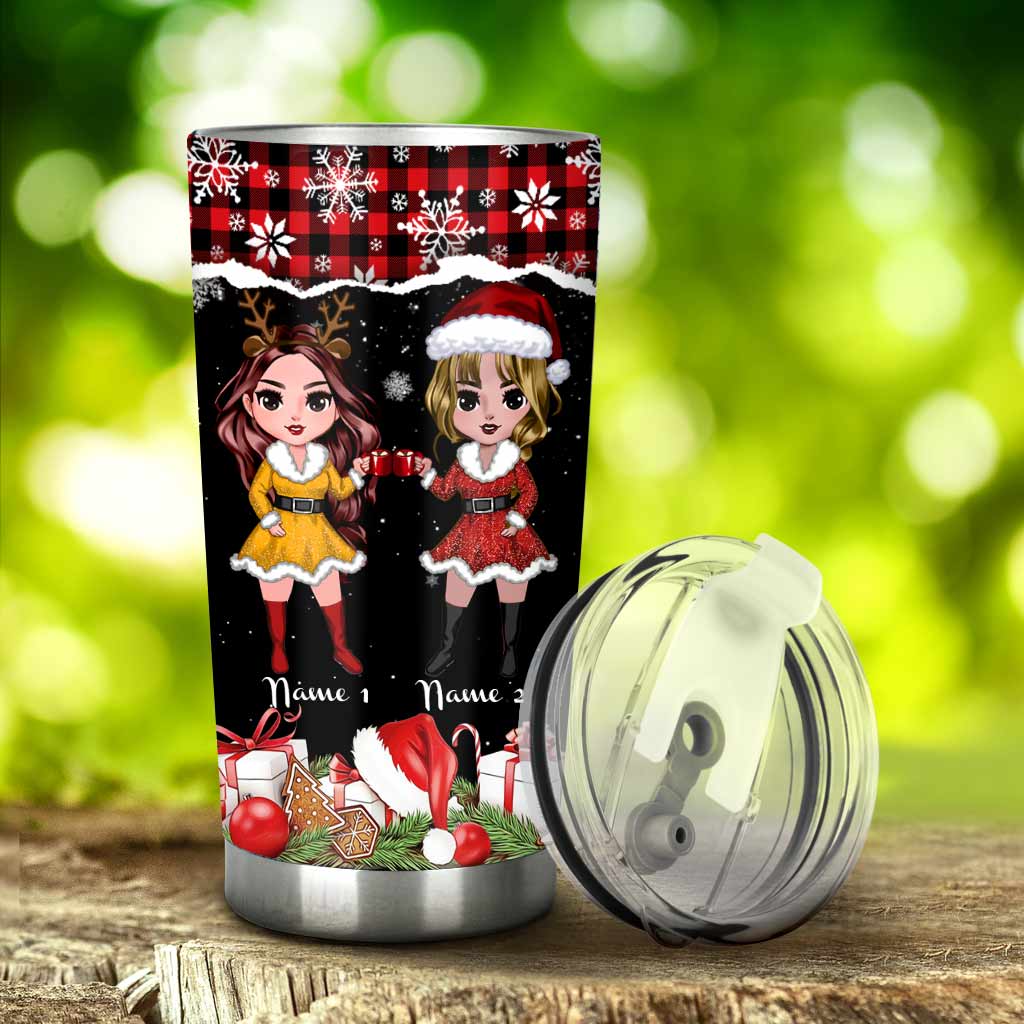Personalized Christmas Tumbler Custom Friend Gift 20oz Tumbler GradoCreations