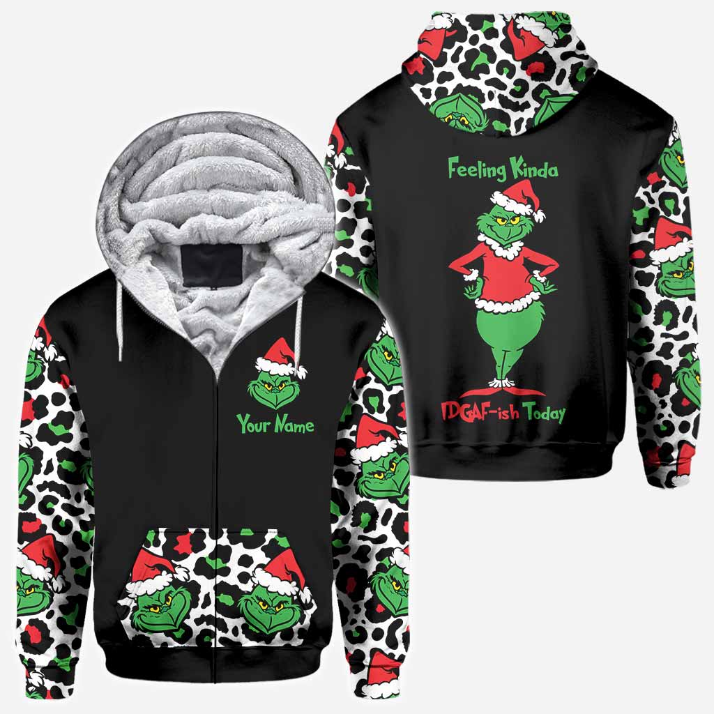 Personalized Grinch All Over Hoodie Custom Name Holiday Gift All Over Shirt GradoCreations