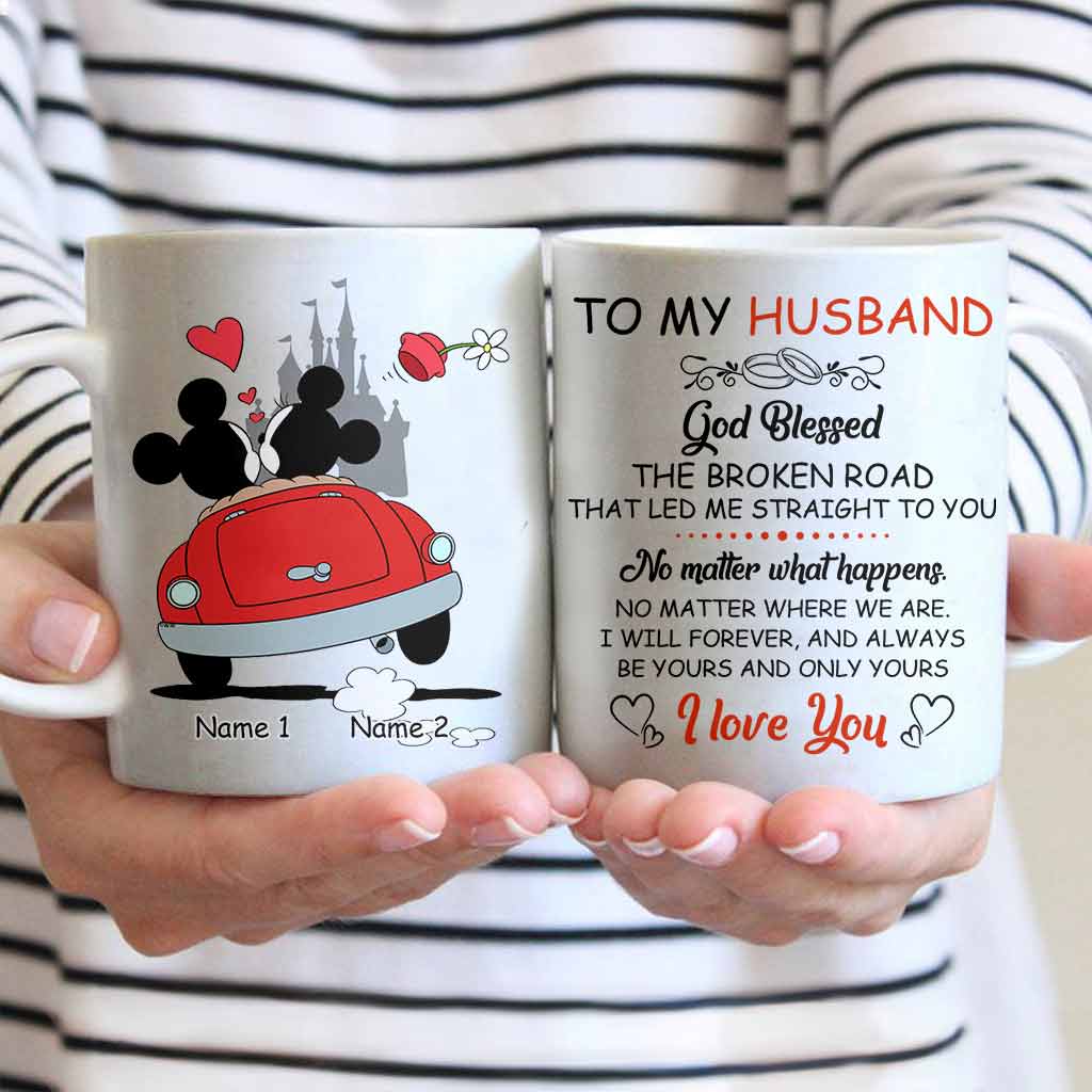 Personalized Couple Mouse Mug Custom Names Gift for Him/Her Mug GradoCreations
