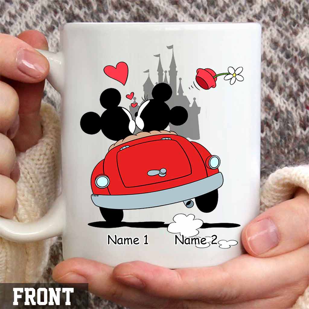 Personalized Couple Mouse Mug Custom Names Gift for Him/Her Mug GradoCreations