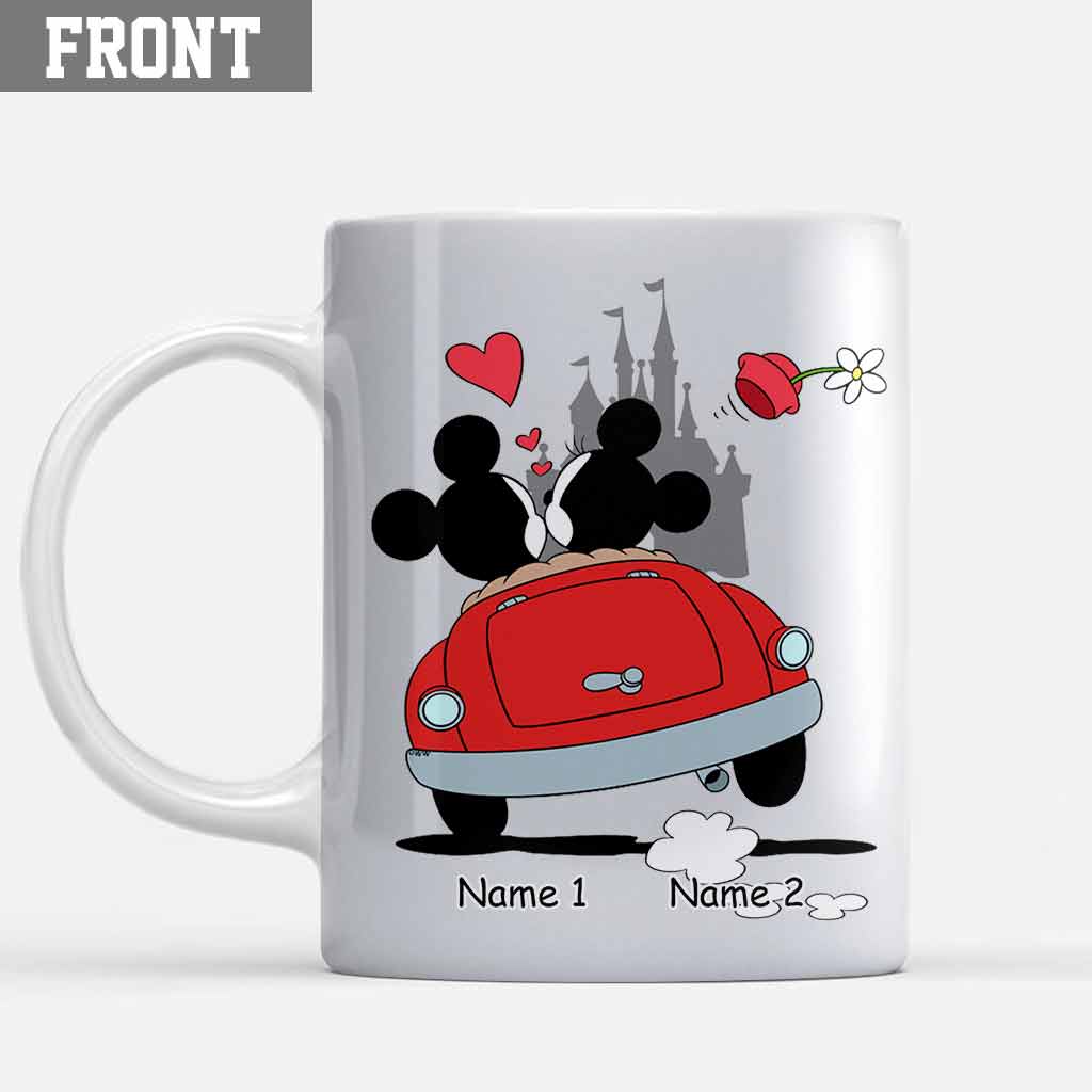 Personalized Couple Mouse Mug Custom Names Gift for Him/Her Mug GradoCreations
