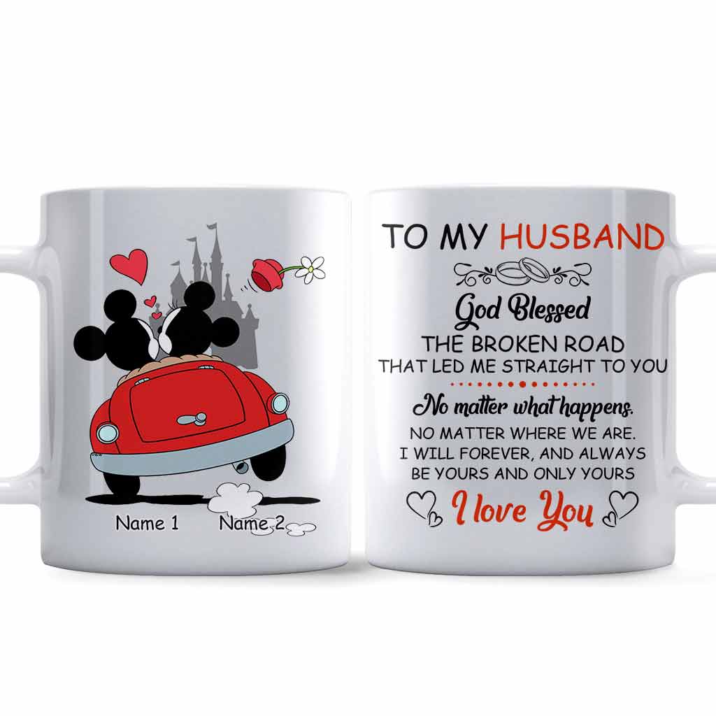 Personalized Couple Mouse Mug Custom Names Gift for Him/Her Mug GradoCreations