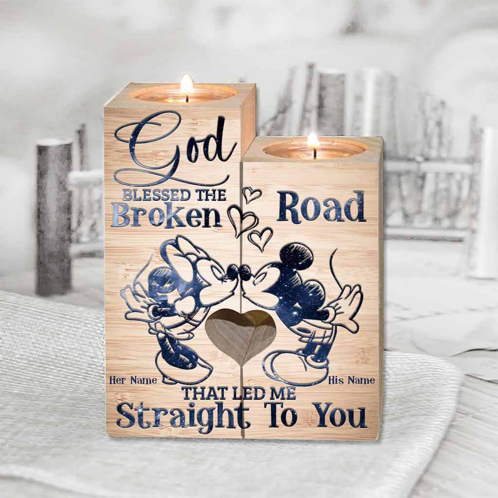 Personalized Candle Holder Mouse Design Custom Couple Gift Candle Holder GradoCreations