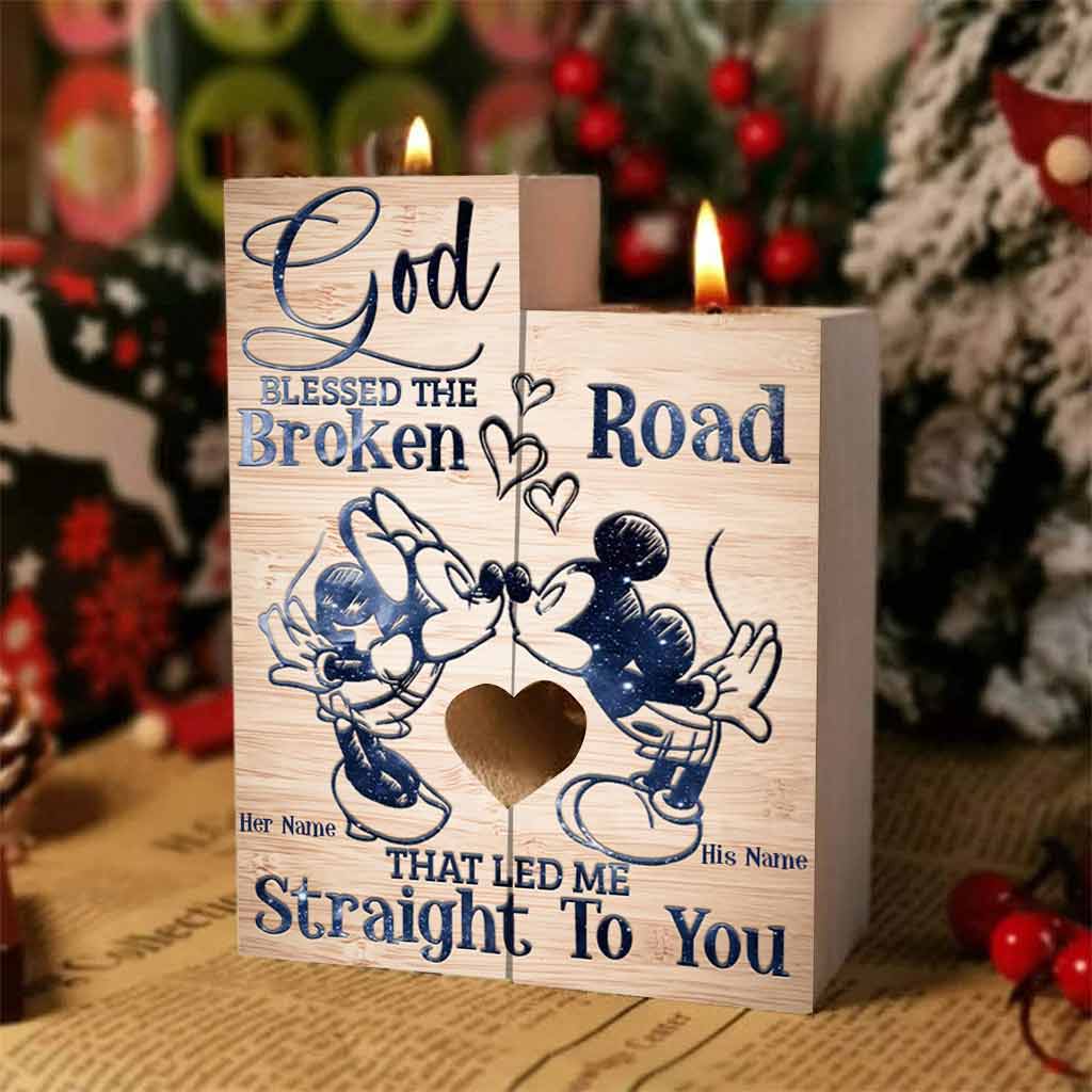 Personalized Candle Holder Mouse Design Custom Couple Gift Candle Holder GradoCreations