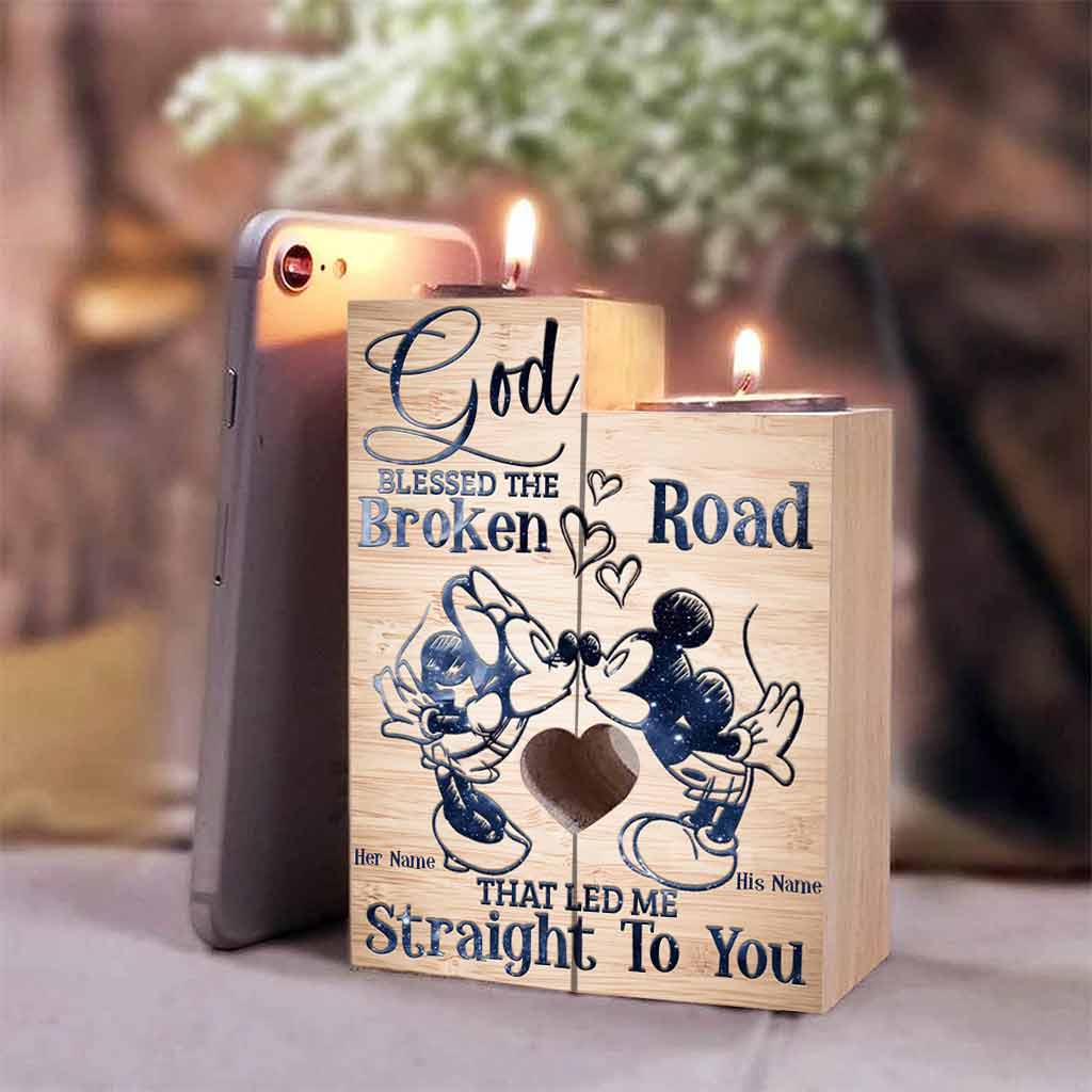 Personalized Candle Holder Mouse Design Custom Couple Gift Candle Holder GradoCreations
