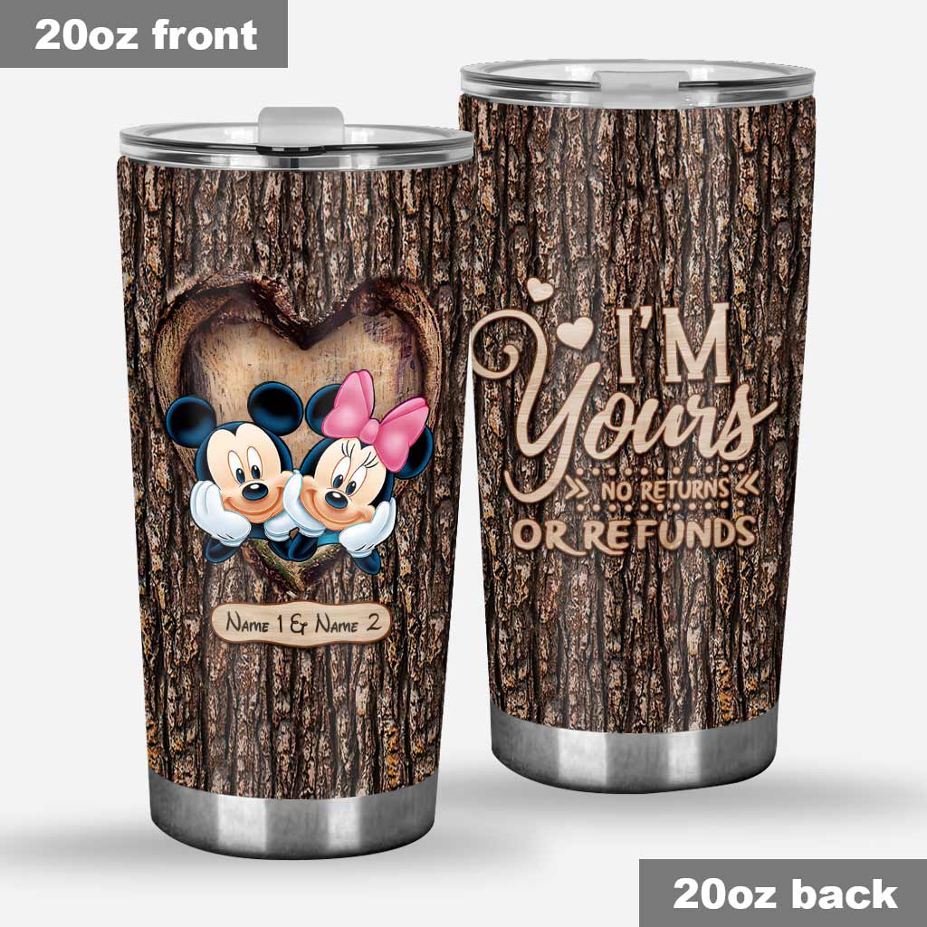 Personalized Mickey Mouse Tumbler Custom Names Gift for Couples Tumbler GradoCreations