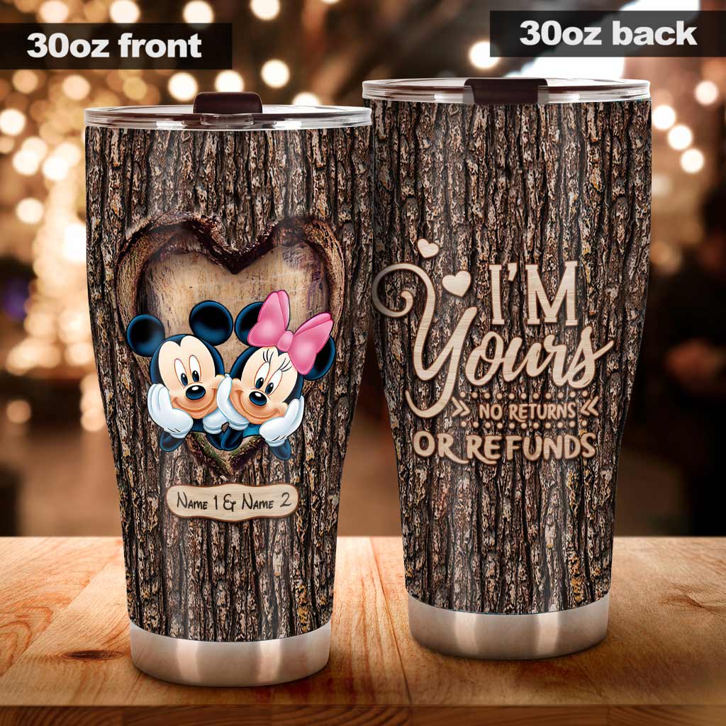 Personalized Mickey Mouse Tumbler Custom Names Gift for Couples Tumbler GradoCreations