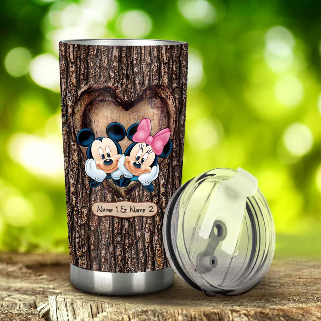 Personalized Mickey Mouse Tumbler Custom Names Gift for Couples Tumbler GradoCreations