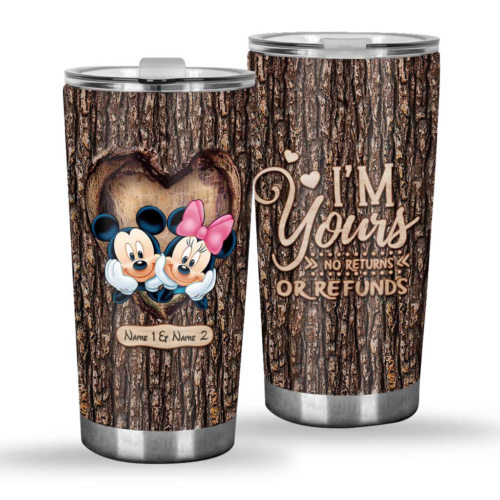 Personalized Mickey Mouse Tumbler Custom Names Gift for Couples Tumbler GradoCreations