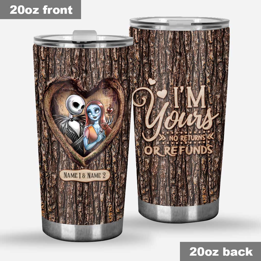 Personalized Gift Tumbler Custom Names I'm Yours Design Tumbler GradoCreations
