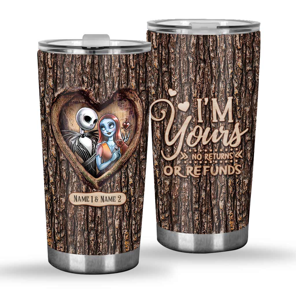 Personalized Gift Tumbler Custom Names I'm Yours Design Tumbler GradoCreations
