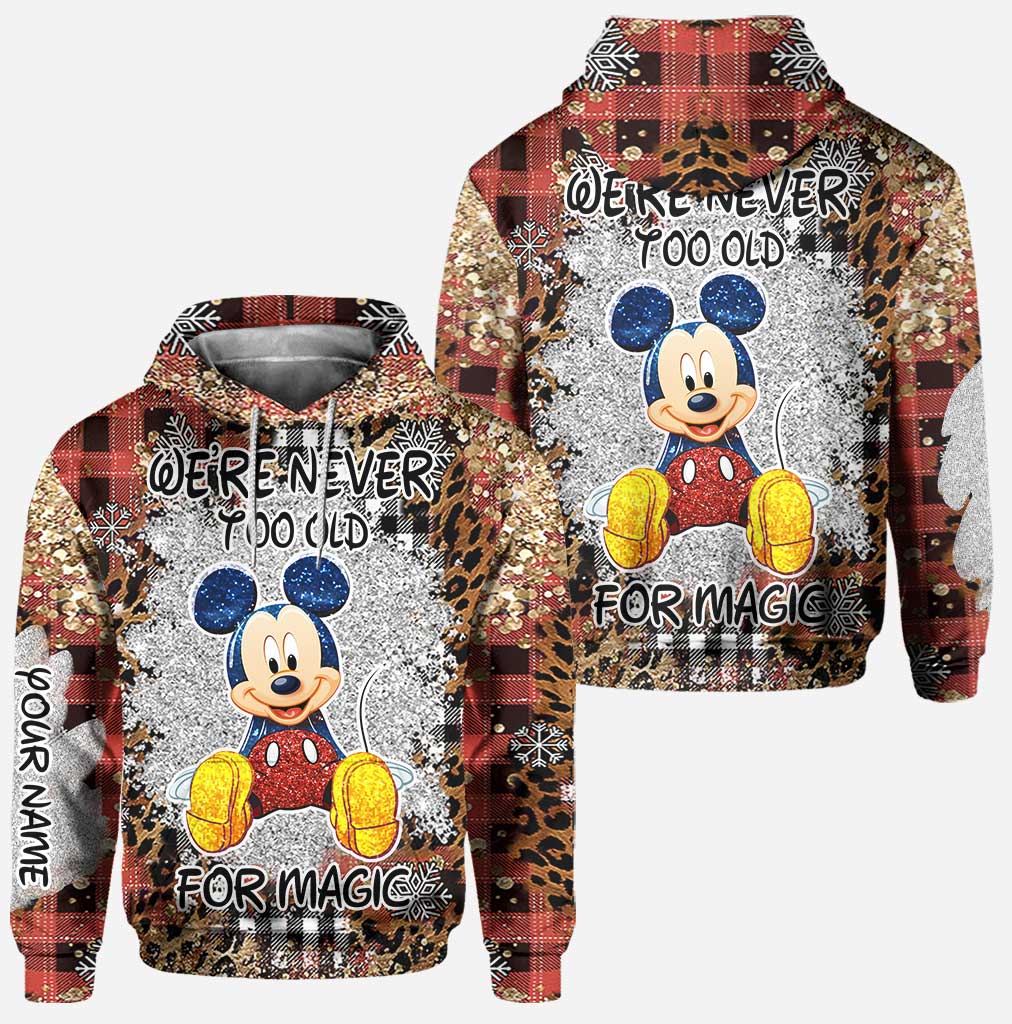 Personalized Christmas Mouse Hoodie and Leggings Set for Adults Hoodie & Leggings GradoCreations