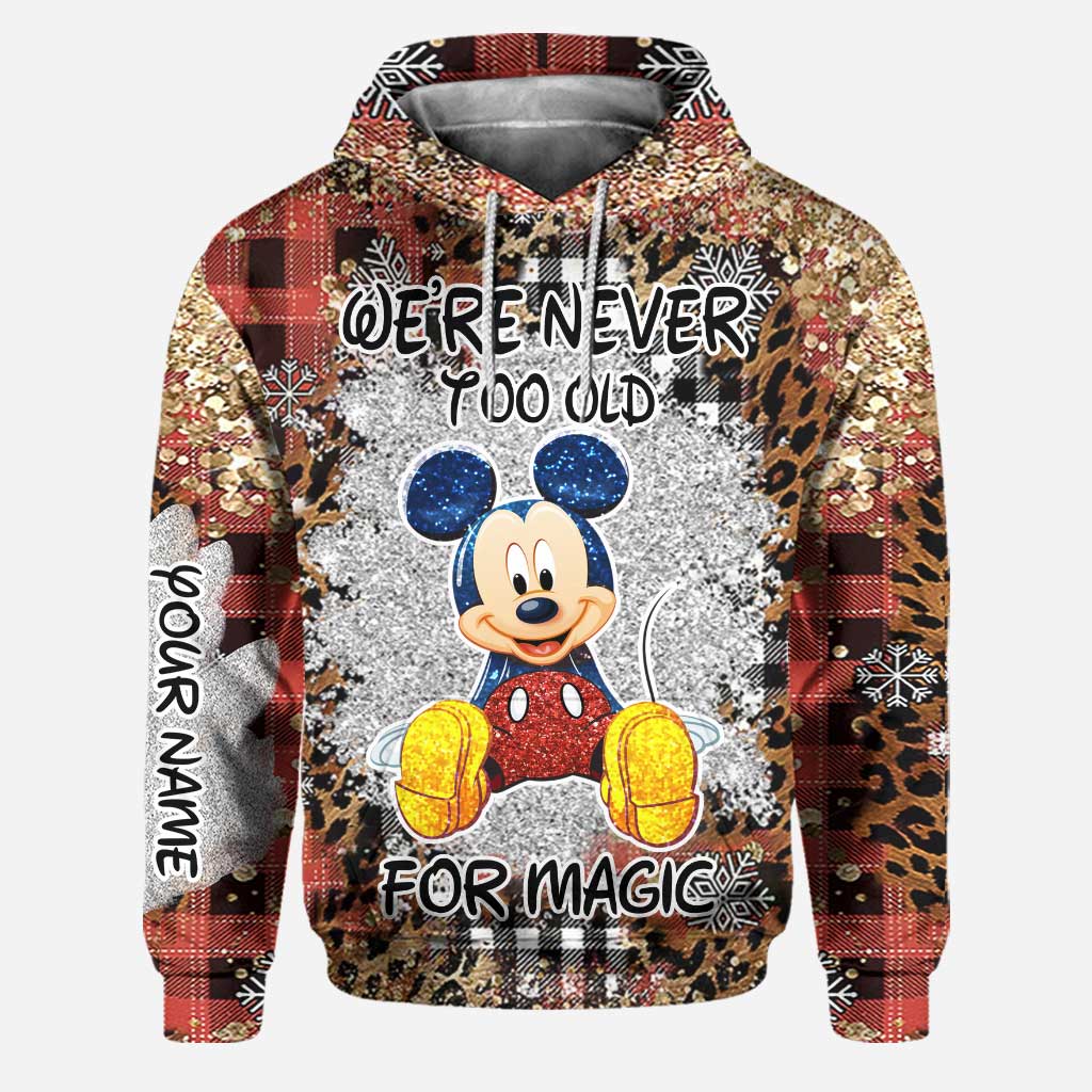 Personalized Christmas Mouse Hoodie and Leggings Set for Adults Hoodie & Leggings GradoCreations