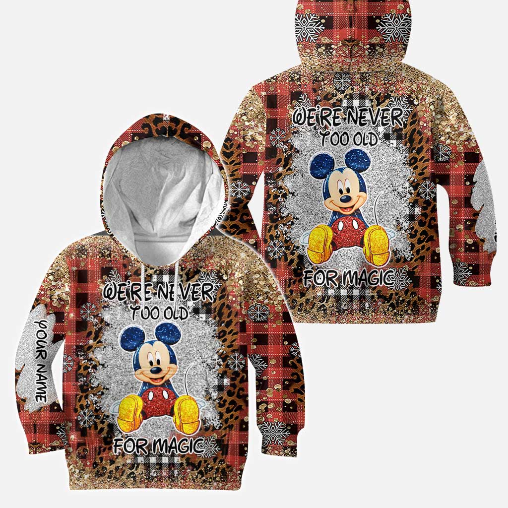 Personalized Christmas Mouse Hoodie and Leggings Set for Adults Hoodie & Leggings GradoCreations