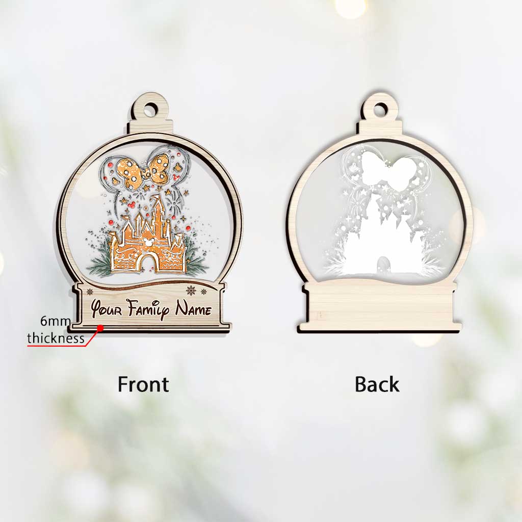 Personalized Christmas Mouse Layers Mix Ornament Gift for Family Layers Mix Ornament GradoCreations