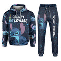 Personalized Grumpy But Lovable Hoodie & Sweatpants Set for Christmas Gift Hoodie & Sweatpants GradoCreations