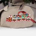 Personalized Christmas Mouse Train Ornament Custom Name Gift Ornament GradoCreations