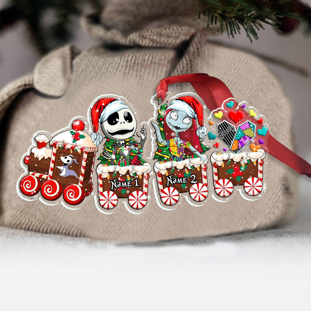 Personalized Nightmare Before Christmas Ornament with Custom Names Gift for Kids Ornament GradoCreations