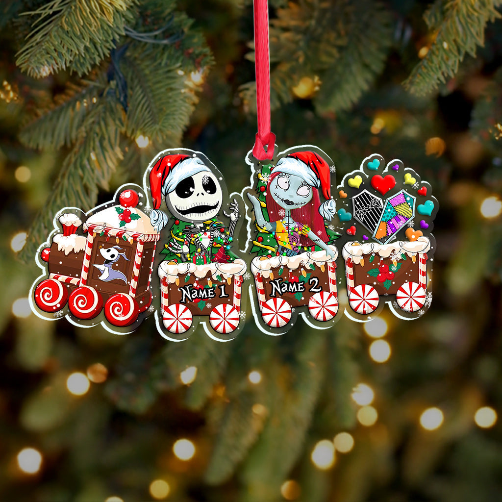 Personalized Nightmare Before Christmas Ornament with Custom Names Gift for Kids Ornament GradoCreations