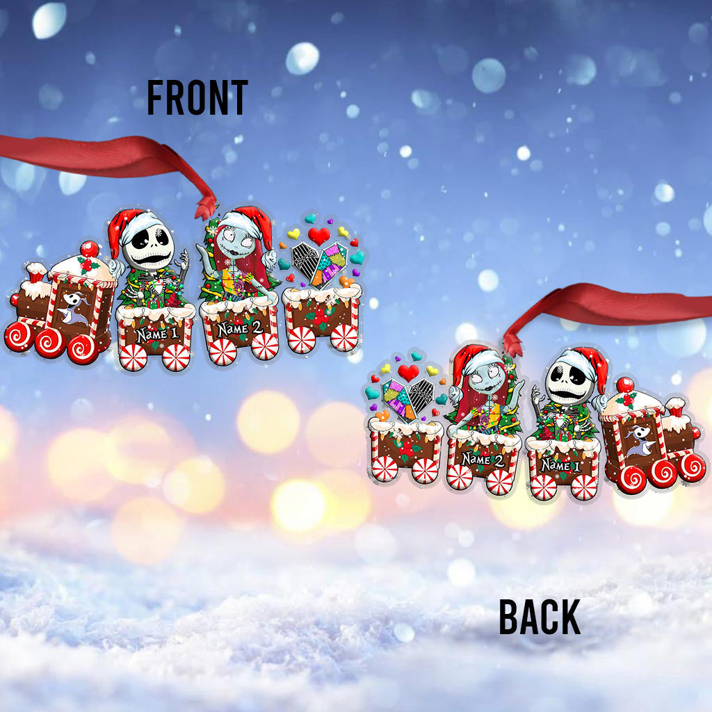 Personalized Nightmare Before Christmas Ornament with Custom Names Gift for Kids Ornament GradoCreations
