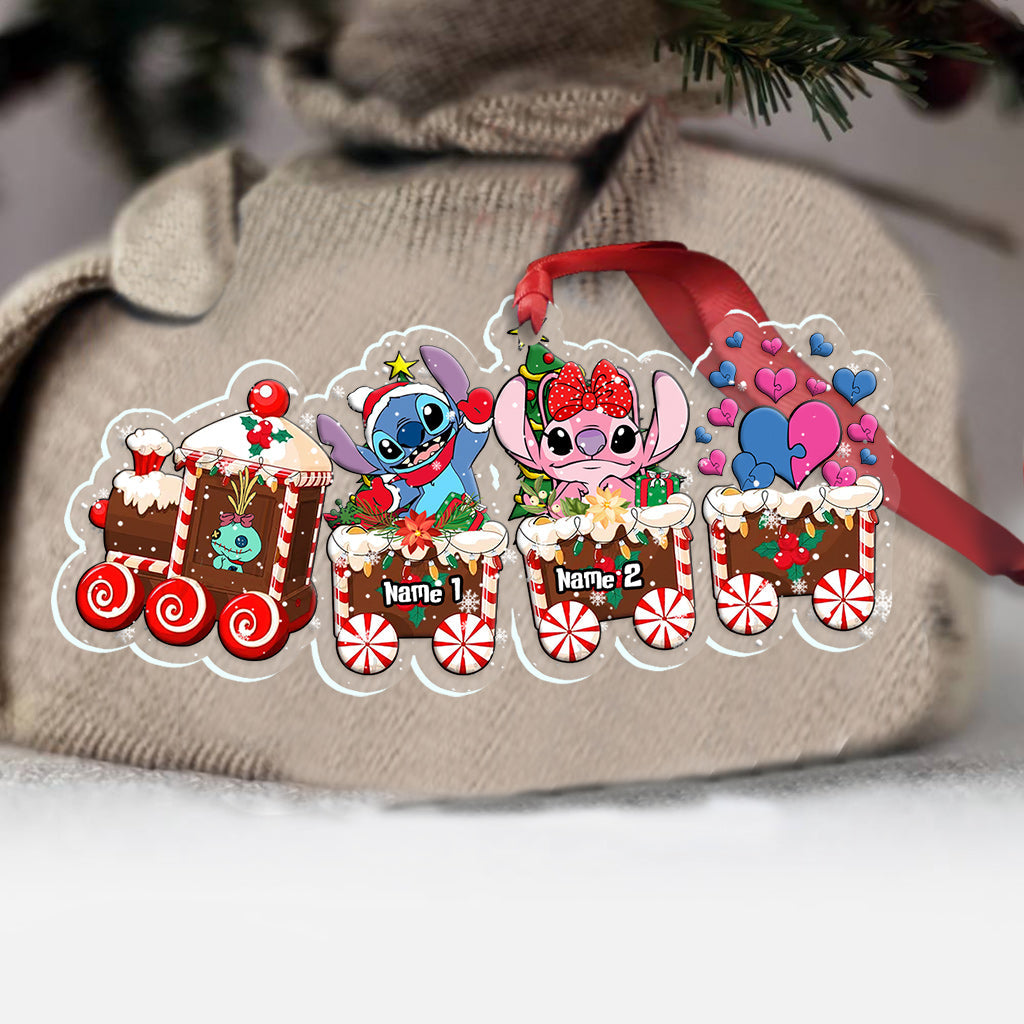 Personalized Ohana Christmas Train Ornament Custom Name Gift Ornament GradoCreations