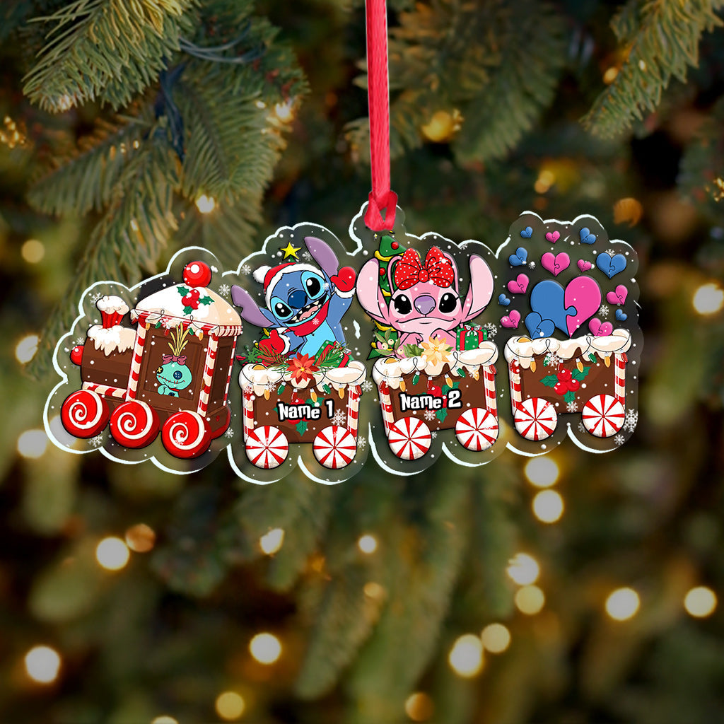 Personalized Ohana Christmas Train Ornament Custom Name Gift Ornament GradoCreations