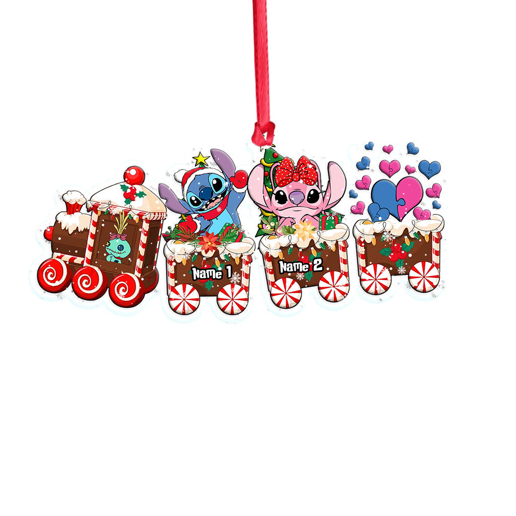 Personalized Ohana Christmas Train Ornament Custom Name Gift Ornament GradoCreations