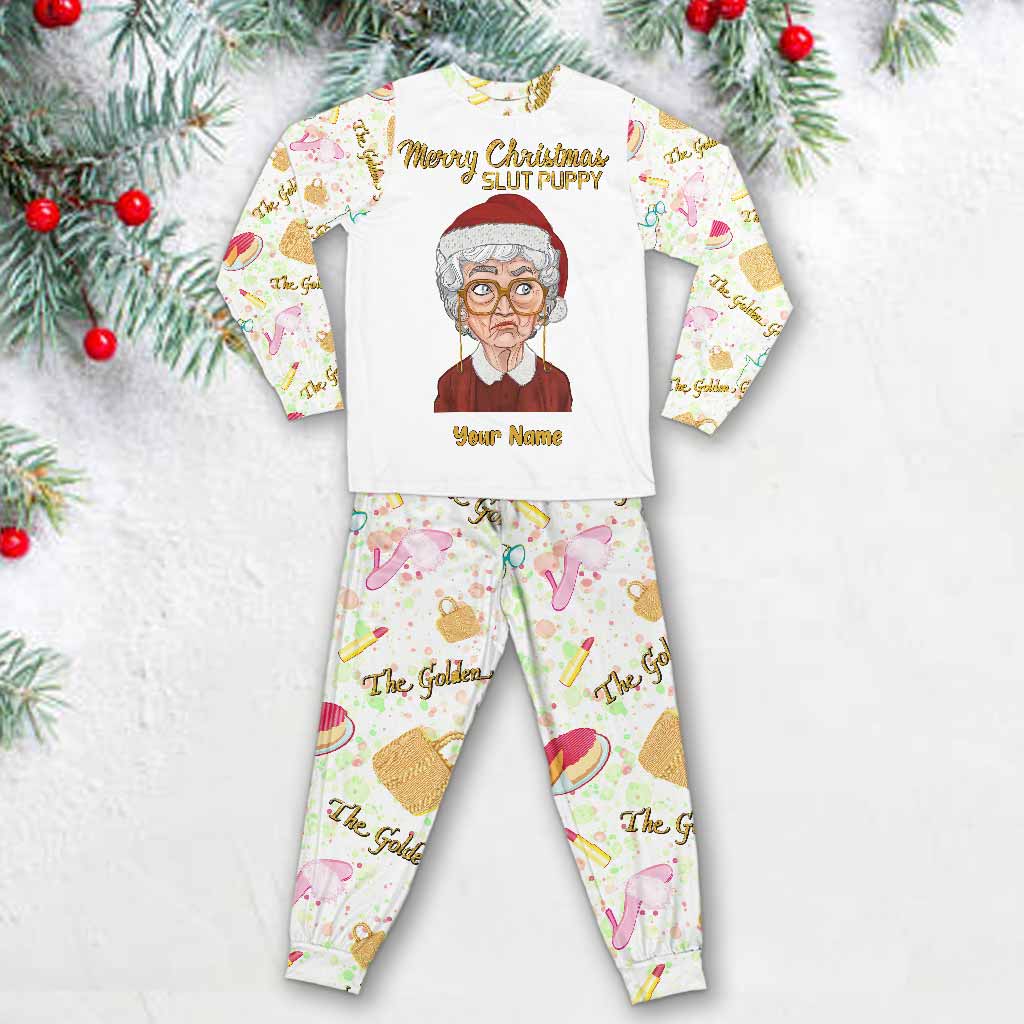 Personalized Christmas Pajamas Set with Custom Name Gift for Her Pajamas Set GradoCreations