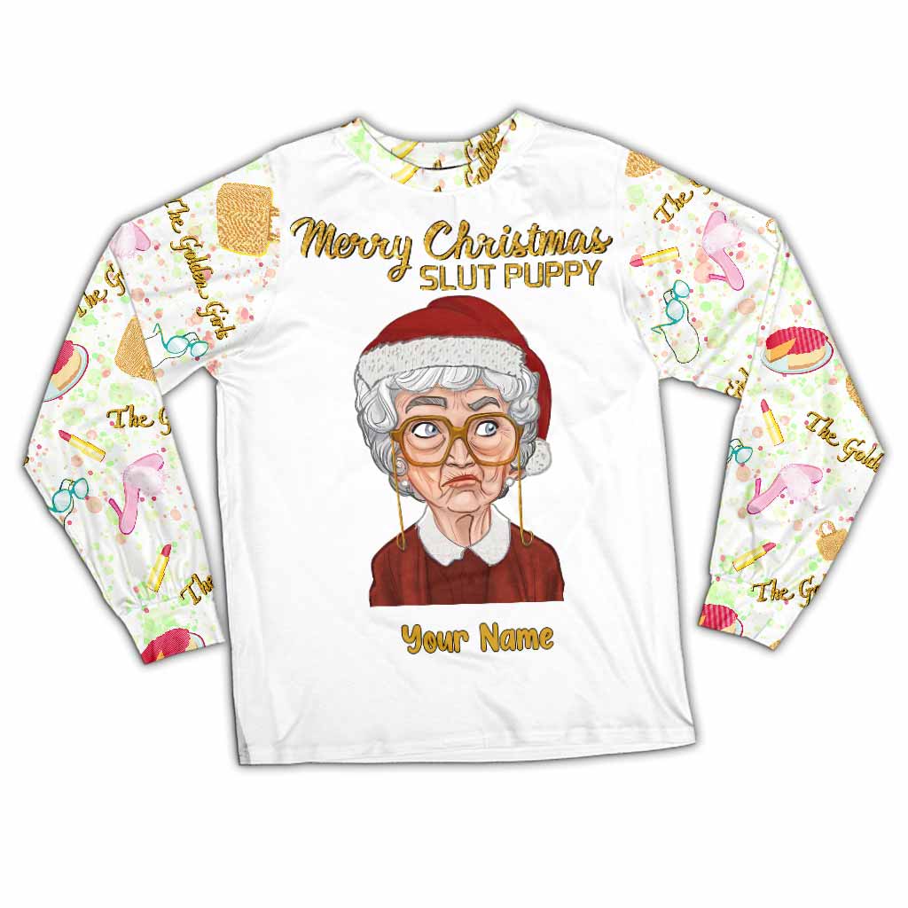 Personalized Christmas Pajamas Set with Custom Name Gift for Her Pajamas Set GradoCreations