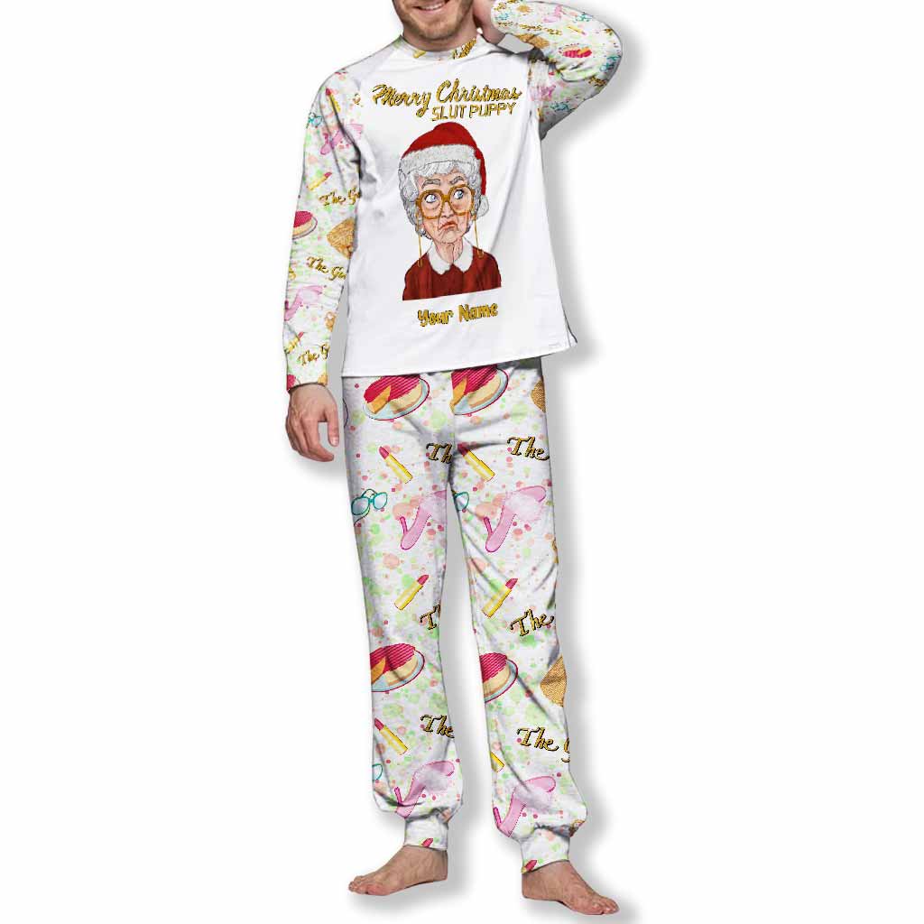 Personalized Christmas Pajamas Set with Custom Name Gift for Her Pajamas Set GradoCreations
