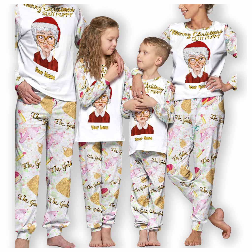Personalized Christmas Pajamas Set with Custom Name Gift for Her Pajamas Set GradoCreations
