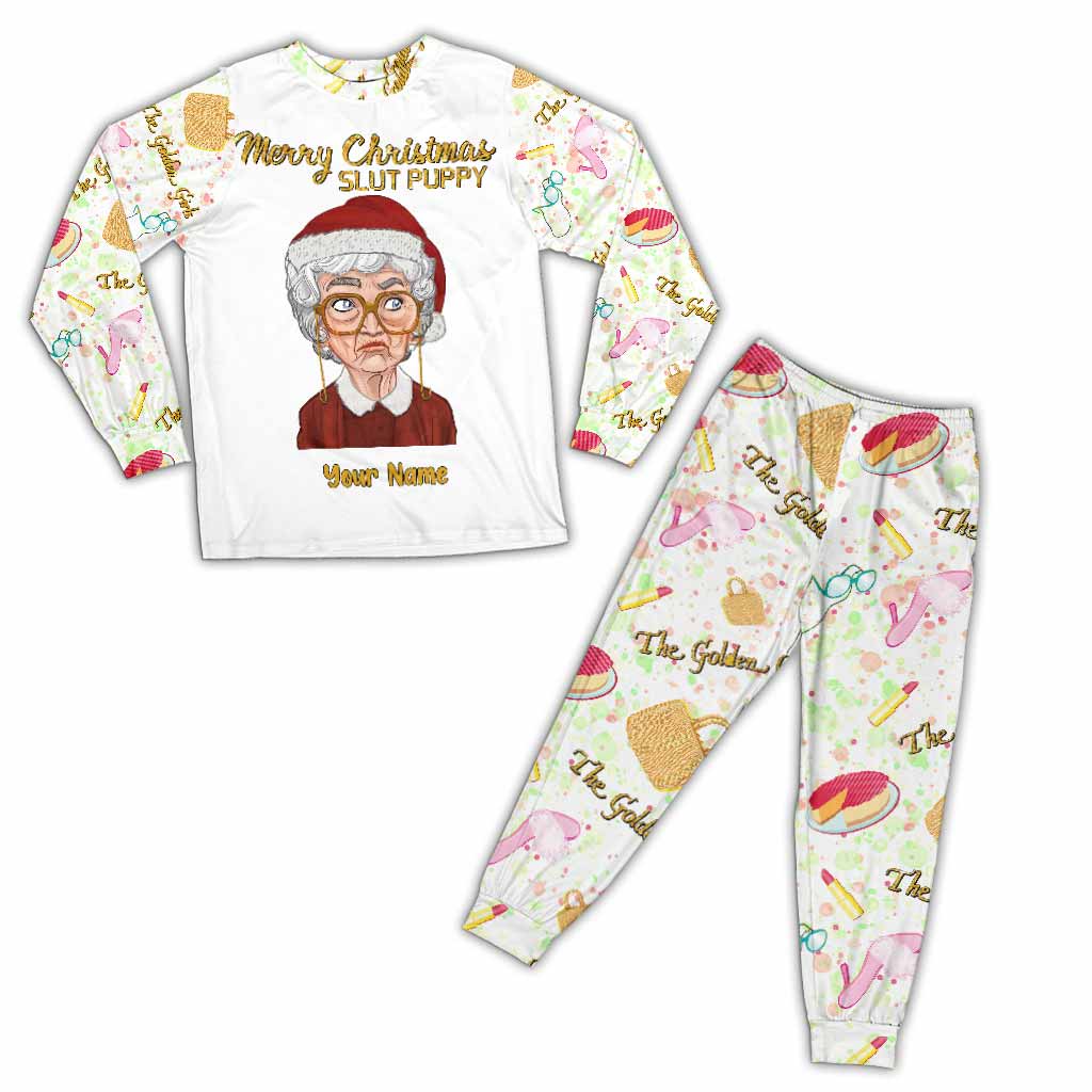 Personalized Christmas Pajamas Set with Custom Name Gift for Her Pajamas Set GradoCreations