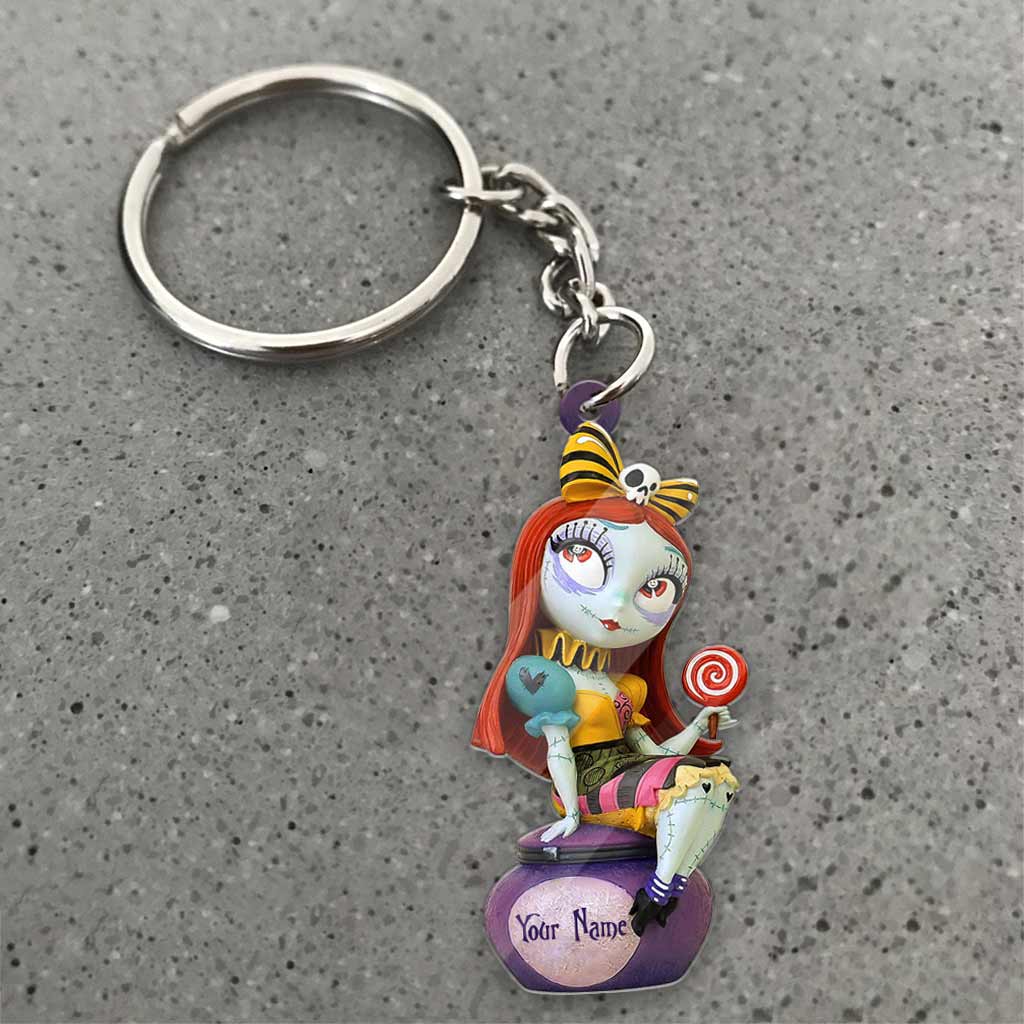 Personalized Nightmare Keychain Custom Name Gift for Her Keychain GradoCreations