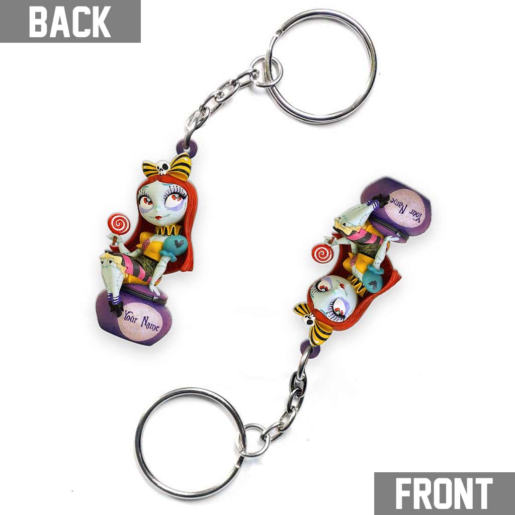 Personalized Nightmare Keychain Custom Name Gift for Her Keychain GradoCreations