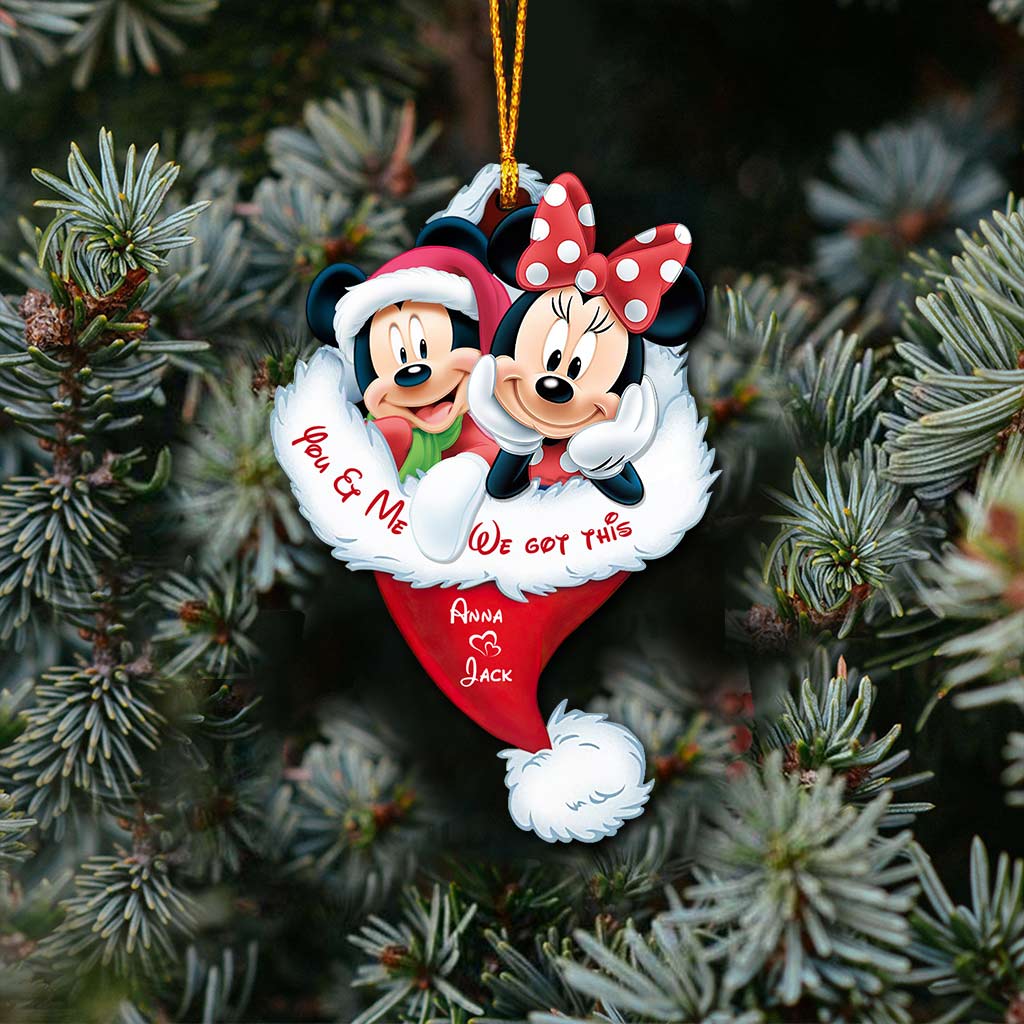 Personalized Christmas Mouse Ornament Custom Name Gift Ornament GradoCreations