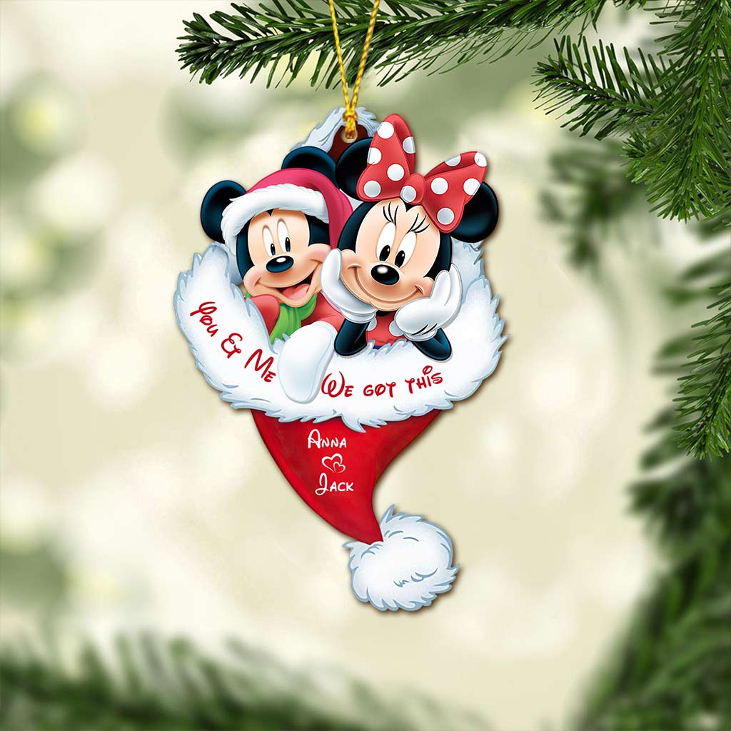 Personalized Christmas Mouse Ornament Custom Name Gift Ornament GradoCreations