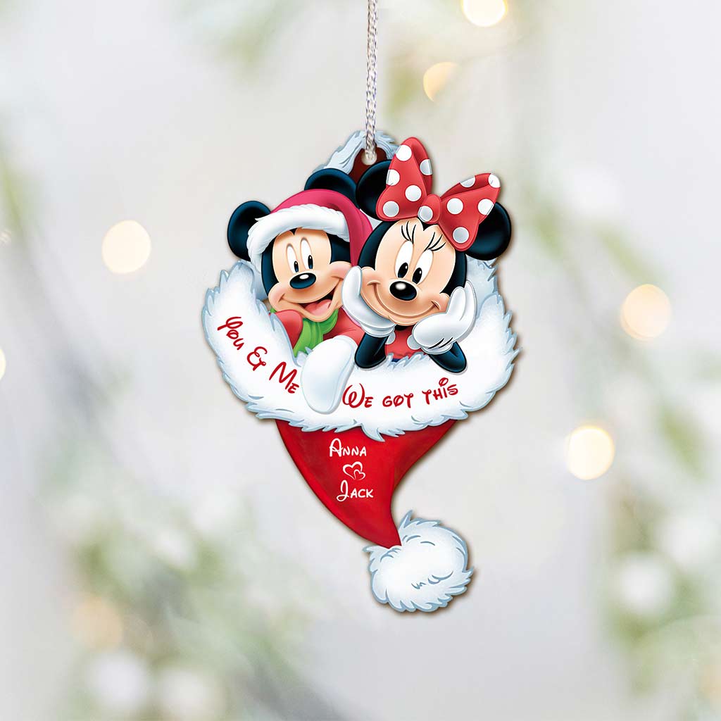 Personalized Christmas Mouse Ornament Custom Name Gift Ornament GradoCreations
