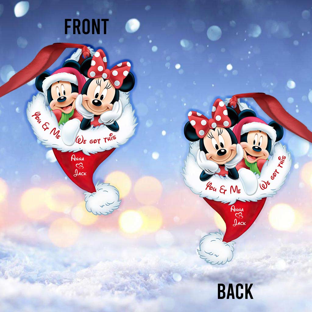 Personalized Christmas Mouse Ornament Custom Name Gift Ornament GradoCreations